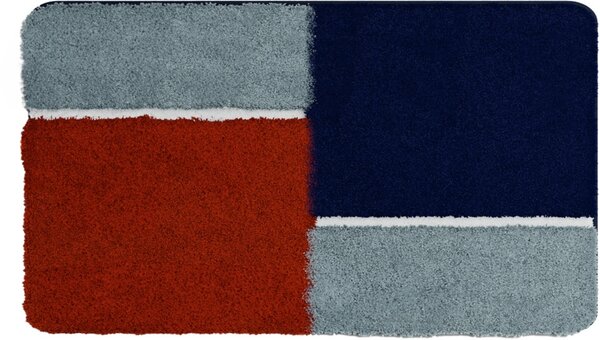 BATEX ENEMA - Kúpeľňová predložka červeno-modrá Rozmer: 50x60 cm