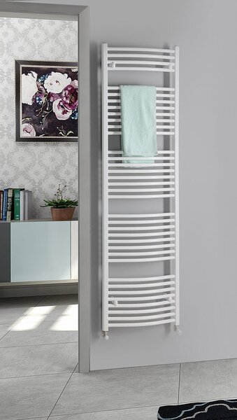 Aqualine Aqualine, ORBIT vykurovacie teleso s bočným pripojením 450x1320 mm, 594 W, biela, ILO34T