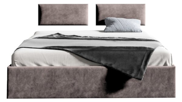 Čalúnená posteľ LUCY 1 s panelom, 140x200, trinity 08
