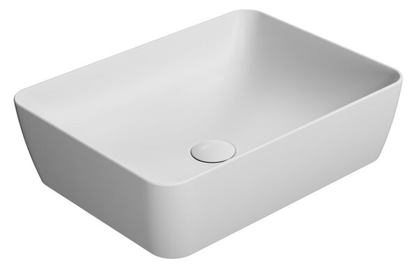 GSI, SAND keramické umývadlo na dosku 50x38 cm, biela mat, 903709