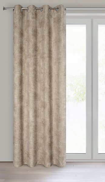 ZATEMŇOVACÍ ZÁVES NA KRÚŽKOCH ALETA 135X250 CM BÉŽOVÁ