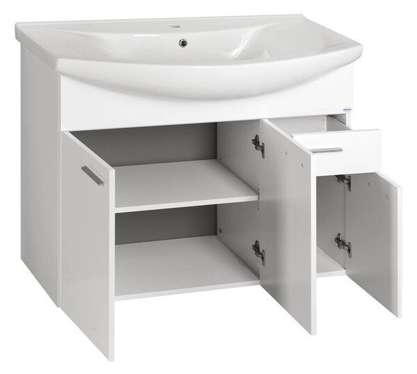 Aqualine Aqualine, ZOJA umývadlová skrinka 93x74x34cm, biela, 51094A