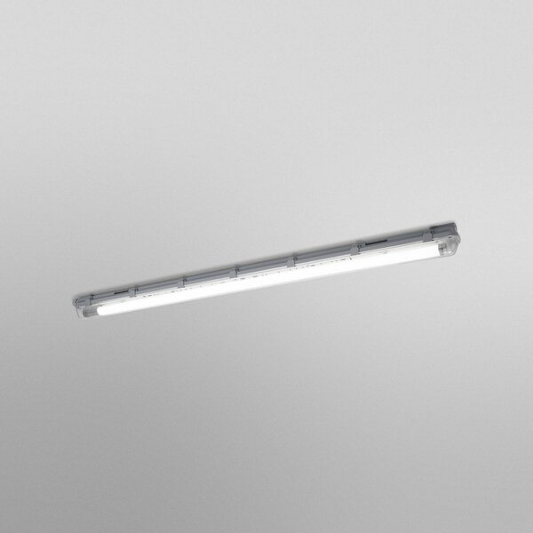 OSRAM LED senzorová žiarovka do vlhkých priestorov SUBMARINE, 126 cm sivá IP65, Hliník / sivá / zinok, Plast