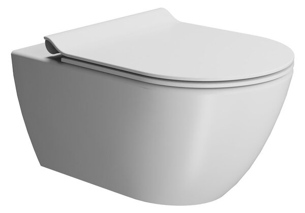 GSI GSI, PURA závesná WC misa, Swirlflush, 55x36 cm, biela dual-mat, 881509