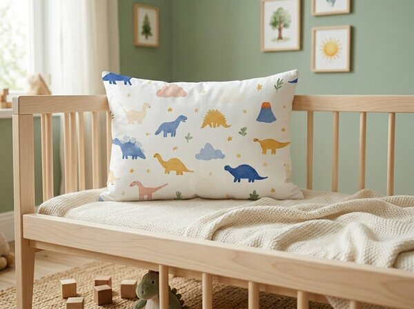 Bavlnená obliečka na vankúš DINOROO 40x60 cm, farebný