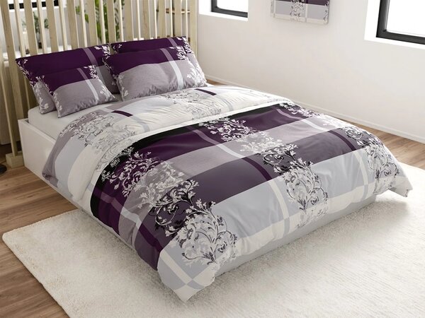 Polybavlnené obliečky LUXURY fialové Rozmer obliečky: 70 x 90 cm | 140 x 200 cm