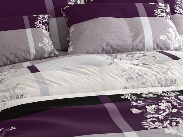 Polybavlnené obliečky LUXURY fialové Rozmer obliečky: 70 x 90 cm | 140 x 200 cm