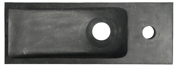 Sapho Sapho, BLOK kamenné umývadlo 38x8x14 cm, čierny Antracit, 2401-31