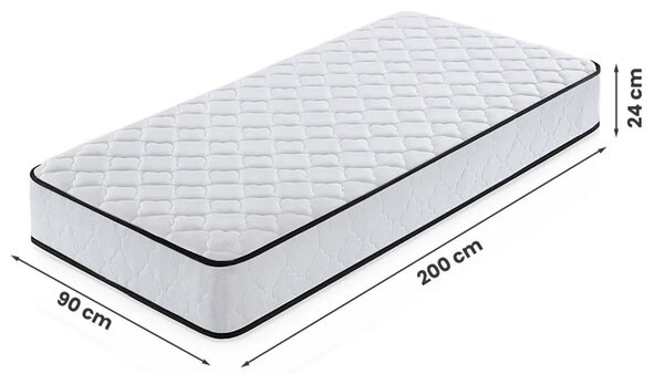 NovýNábytok.sk Pružinový matrac 90x200 cm (H3). Akcia -13%. Vlastná spoľahlivá doprava až k Vám domov. 1138250