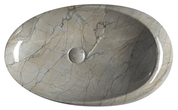 Sapho Sapho, DALMA keramické umývadlo 68x16,5x44 cm, grigio, MM313