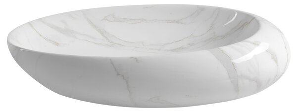 Sapho Sapho, DALMA keramické umývadlo 68x16,5x44 cm, carrara, MM317
