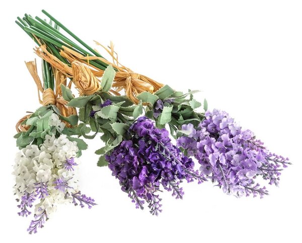 Umelé kvety v súprave 3 ks Lavender Bouquet – Casa Selección