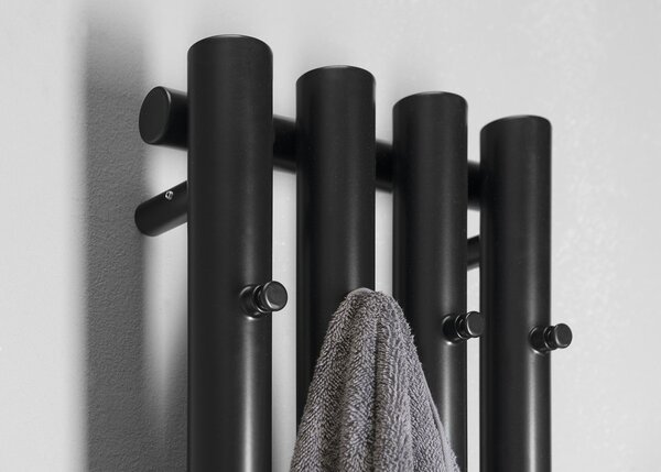 Sapho Sapho, PILON vykurovacie teleso 270x1800mm, so 4 háčikmi, čierna matná, IZ122T