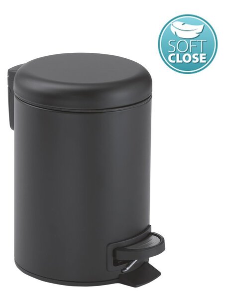Gedy Gedy, POTTY Odpadkový koš 5l, Soft Close, čierna matná, 330914