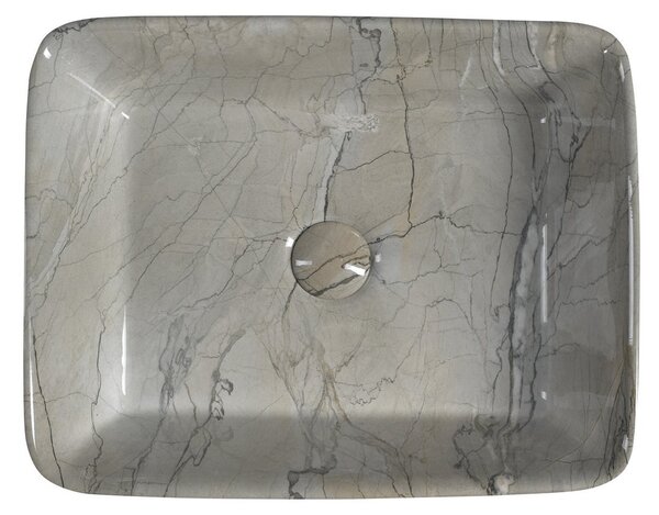 Sapho Sapho, DALMA keramické umývadlo 48x13x38 cm, grigio, MM513