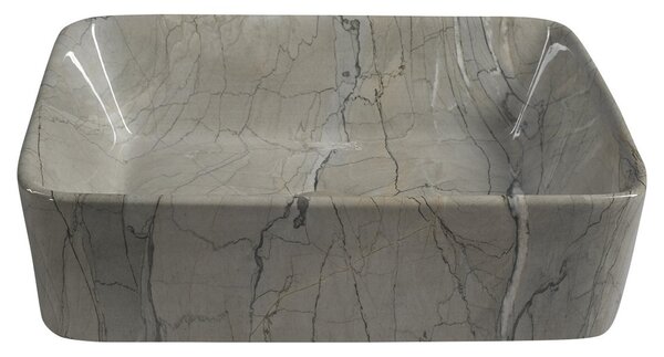 Sapho Sapho, DALMA keramické umývadlo 48x13x38 cm, grigio, MM513