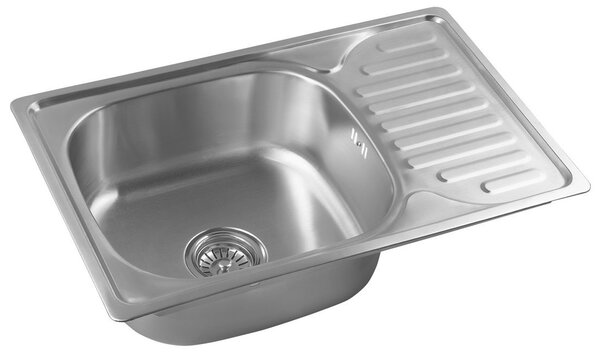 Aqualine Aqualine, Nerezový drez s odkvapom 66x18x42 cm, AQ6642B