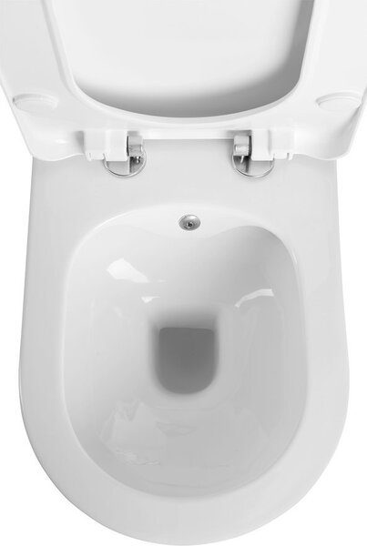 Sapho Sapho, AVVA CLEANWASH závesná WC misa s bidet. spŕškou, Rimless, 35,5x53cm, biela, 100312