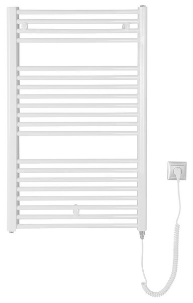 Aqualine Aqualine, DIRECT-E elektrické vykurovacie teleso, rovné, 600x960 mm, 400W, biela, ILE96T