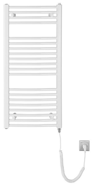 Aqualine Aqualine, ORBIT-E elektrické vykurovacie teleso, oblé, 450x960 mm, 300W, biela, ILEO94T