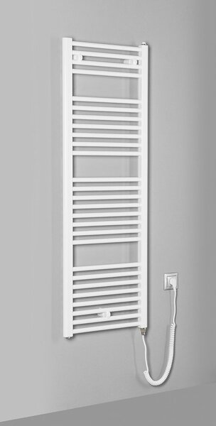 Aqualine Aqualine, DIRECT-E elektrické vykurovacie teleso, rovné, 450x1320 mm, 400W, biela, ILE34T