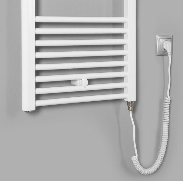 Aqualine Aqualine, DIRECT-E elektrické vykurovacie teleso, rovné, 450x1320 mm, 400W, biela, ILE34T