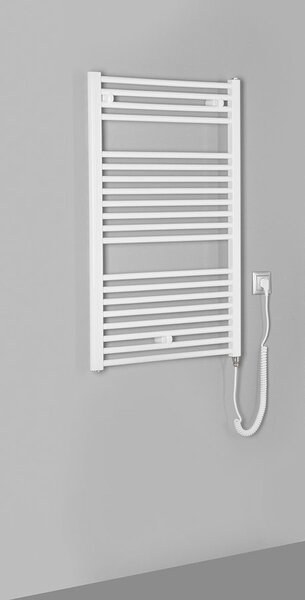 Aqualine Aqualine, DIRECT-E elektrické vykurovacie teleso, rovné, 600x960 mm, 400W, biela, ILE96T