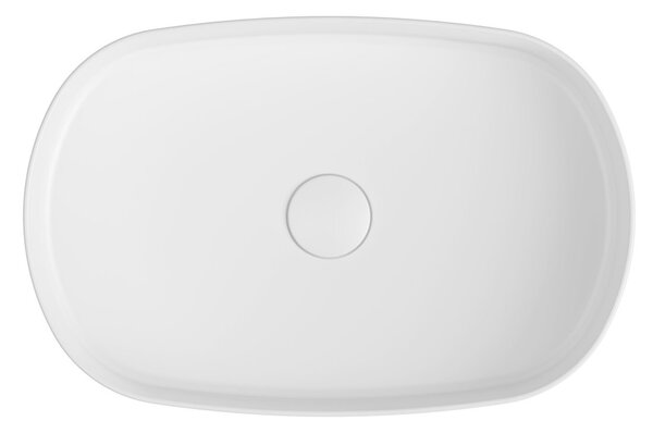Sapho Sapho, INFINITY OVAL keramické umývadlo na dosku, 55x36 cm, biela, 10NF65055