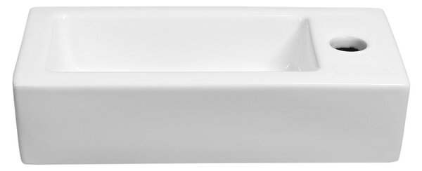 Sapho Sapho, ZOE keramické umývadlo 37x9x19 cm pravé, biela, AR495