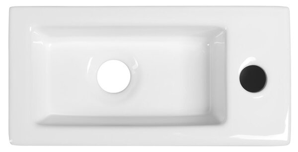 Sapho Sapho, ZOE keramické umývadlo 37x9x19 cm pravé, biela, AR495