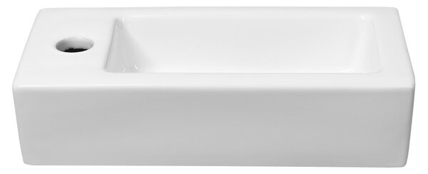 Sapho Sapho, ZOE keramické umývadlo 37x9x19 cm ľavé, biela, AR496