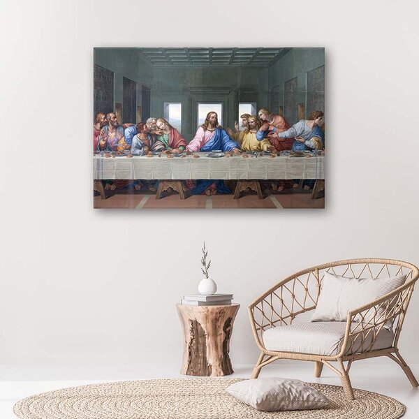 Obraz na plátne Úryvok diela Posledná večera - Leonardo da Vinci, reprodukcia Rozmery: 60 x 40 cm