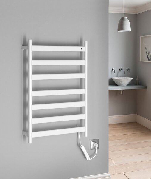 Sapho Sapho, ELIAS elektrický sušiak uterákov 490x730x110mm, 105W, čierna matná, EB550