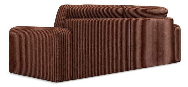 Menčestrová rozkladacia/s úložným priestorom pohovka v terakotovej farbe 252 cm Kona – Makamii