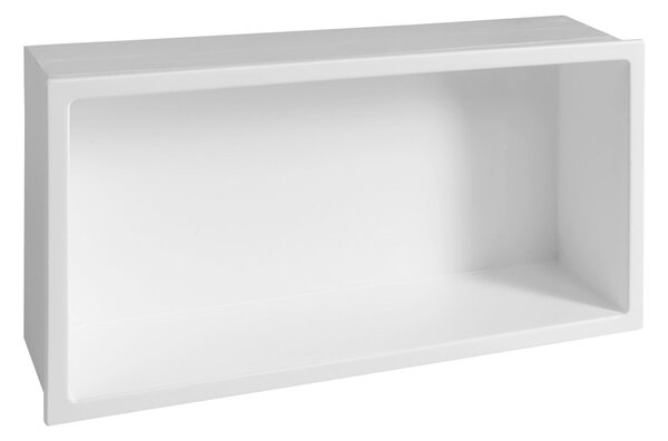 Polysan Polysan, INSERTA zapustená polica do obkladu, liaty mramor, 510x270mm, biela, 1301-53