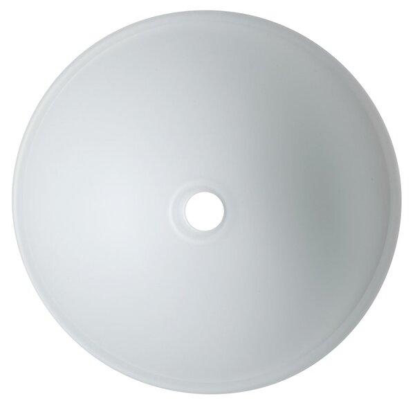 Sapho Sapho, TELICA sklenené gravírované umývadlo, priemer 42 cm, biela, TY181W