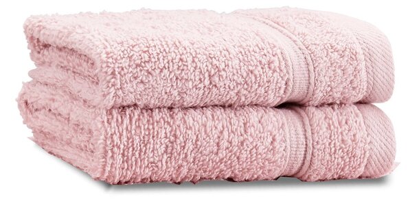 Svetloružové froté bavlnené uteráky v súprave 2 ks 30x30 cm Zero Twist – Catherine Lansfield