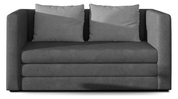 Sivá ženilková rozkladacia pohovka 132 cm Neva – ELTAP
