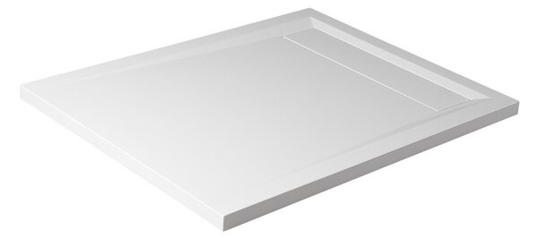 Polysan Polysan, VARESA sprchová vanička z liateho mramoru so záklopom, obdĺžnik 100x80x4cm, 71605
