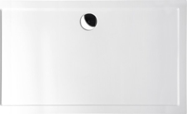 Polysan, KARIA sprchová vanička z liateho mramoru, obdĺžnik 120x100x4cm, biela, 26611