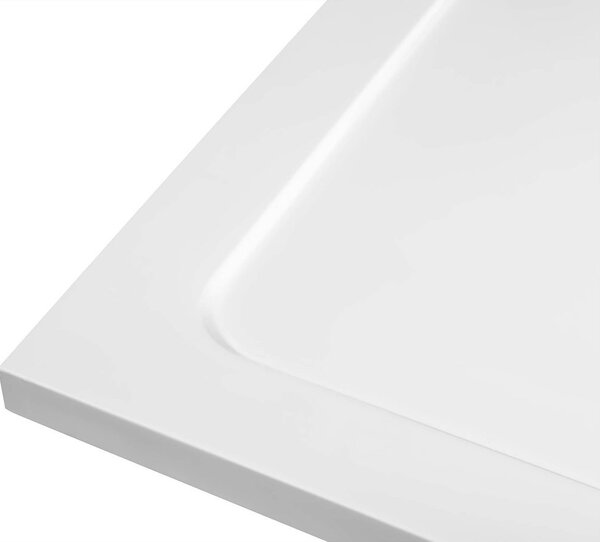 Aqualine Aqualine, TECMI sprchová vanička z liateho mramoru, obdĺžnik 80x70cm, biela, PQ8070