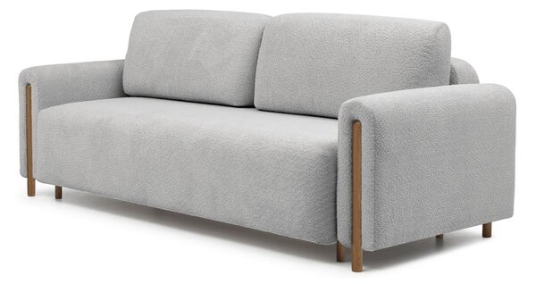 Svetlosivá rozkladacia/s úložným priestorom pohovka z textílie buklé 244 cm Arcadova – ELTAP