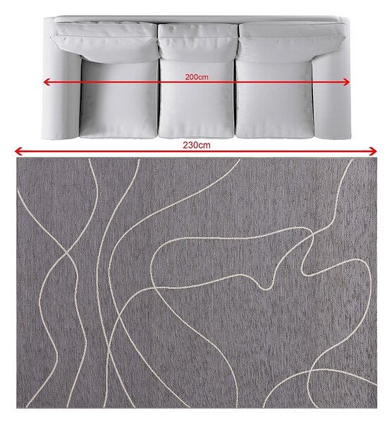 Franc Koberec Velvet sivo-béžový 160x230cm