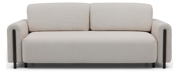 Sivobéžová rozkladacia/s úložným priestorom pohovka z textílie buklé 244 cm Arcadova – ELTAP