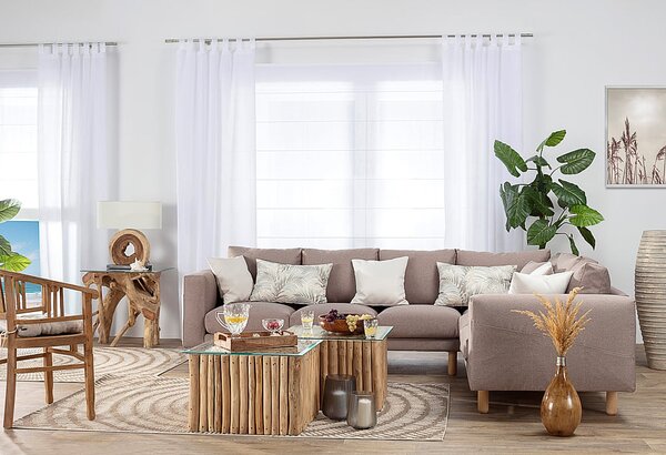 Franc Koberec Jersey Home béžovo-hnedý 160x230cm