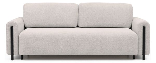 Béžová rozkladacia/s úložným priestorom pohovka z textílie buklé 244 cm Arcadova – ELTAP