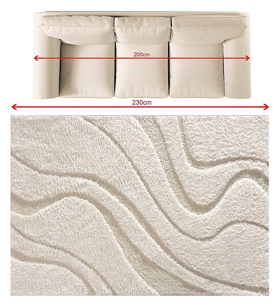 Franc Koberec Relief cream 160x230cm