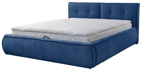 ČALÚNENÁ POSTEĽ, 180/200 cm, modrá Livetastic - Online Only spálne, Online Only