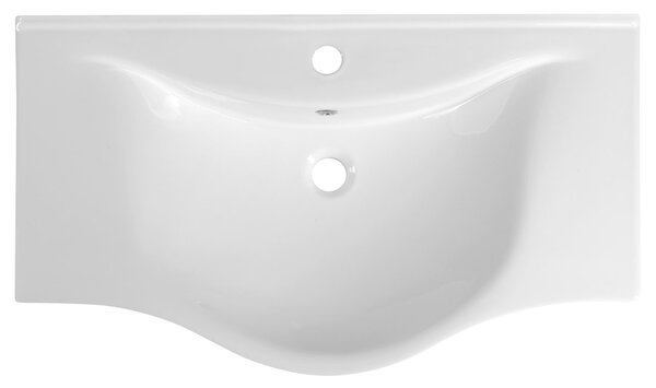 Aqualine Aqualine, ZARA 80 keramické umývadlo nábytkové 79,5x46cm, biela, 10080