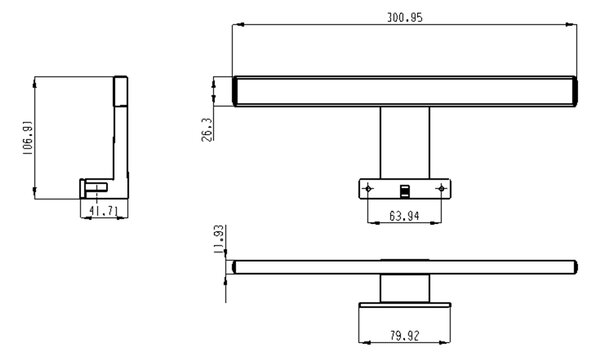 Aqualine Aqualine, SERAPA LED svietidlo 5W, SA147